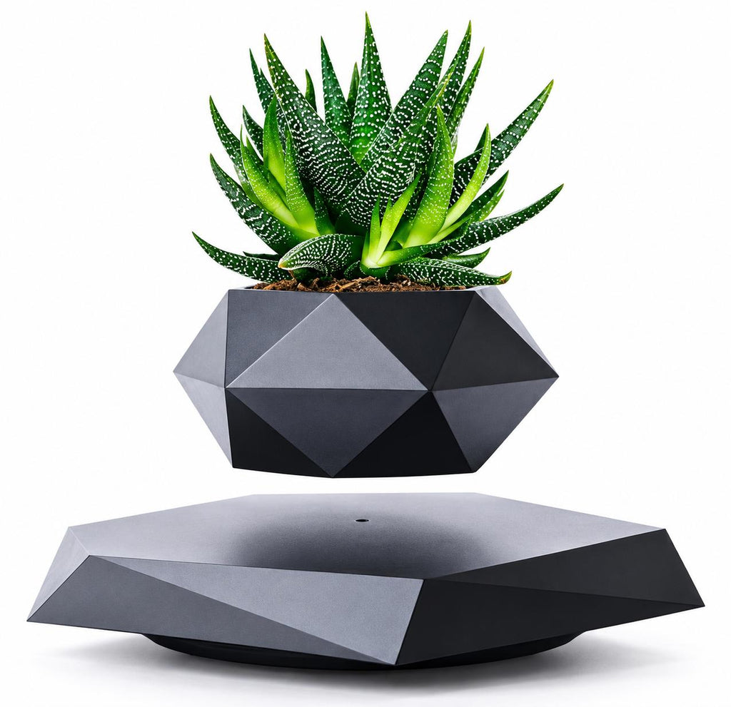 Magnetic levitation flower pot make a difference in your environment