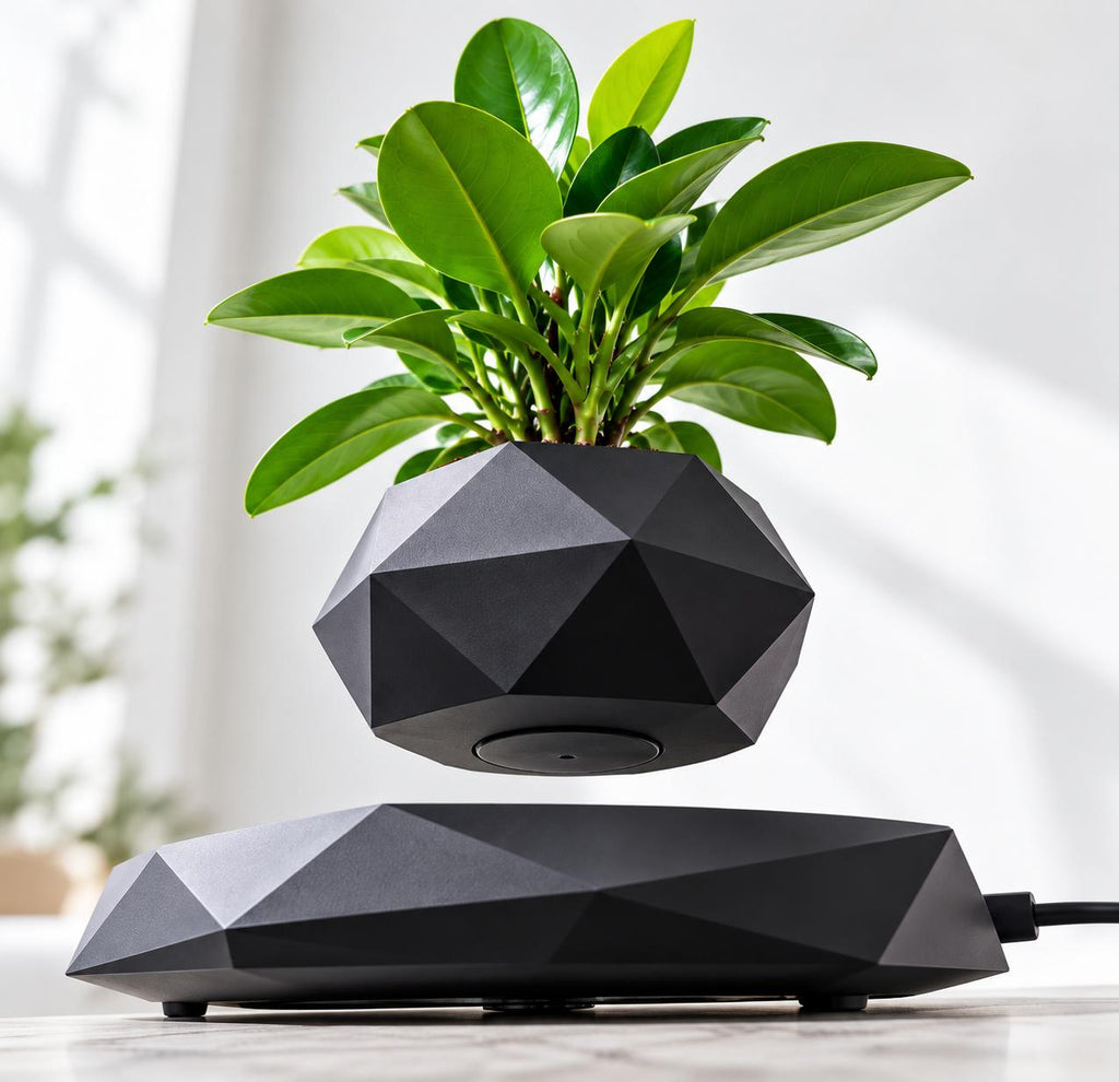 Magnetic levitation flower pot make a difference in your environment