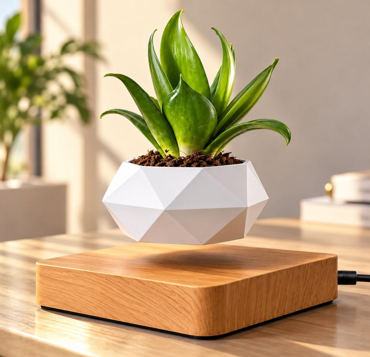 Magnetic levitation flower pot make a difference in your environment