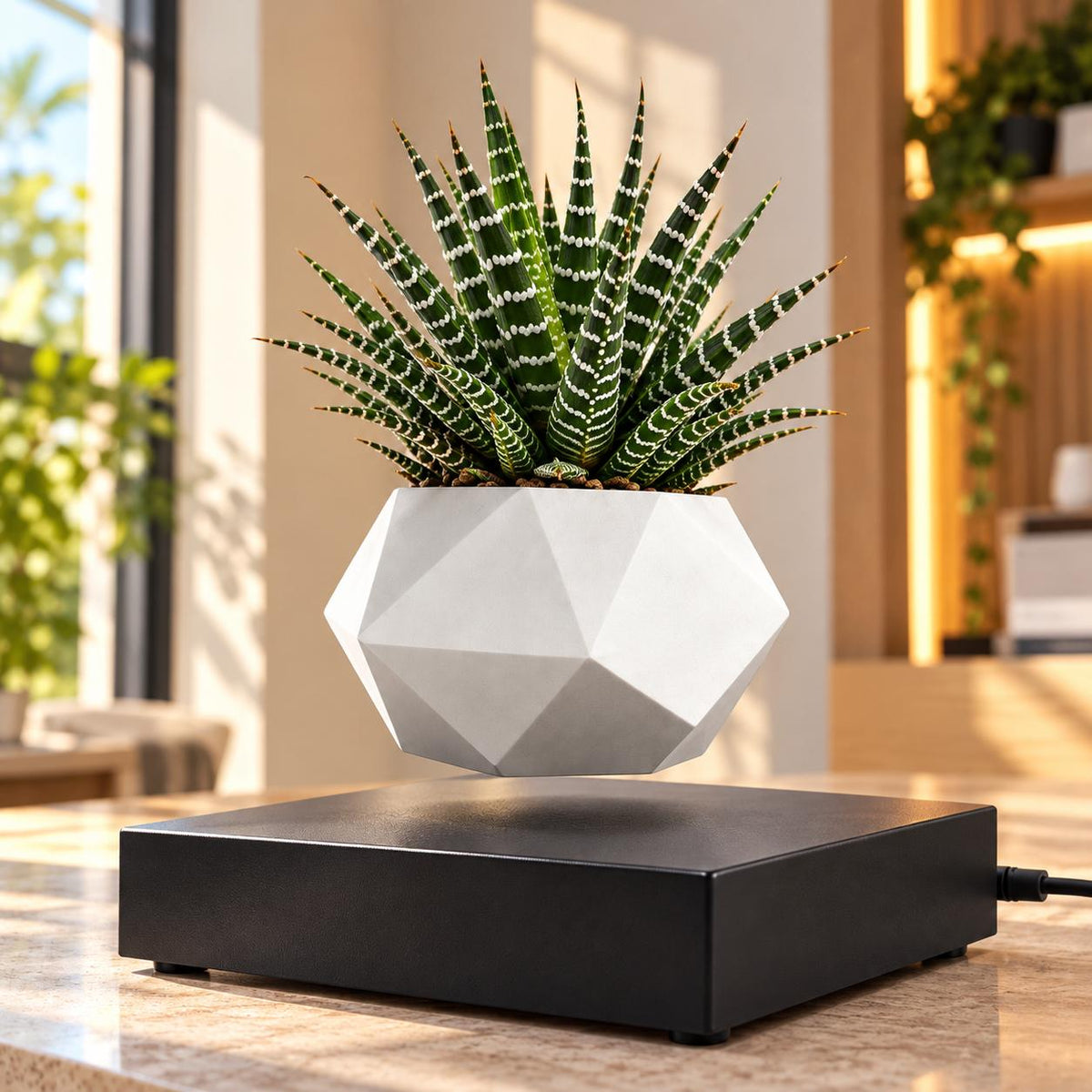 Magnetic levitation flower pot make a difference in your environment