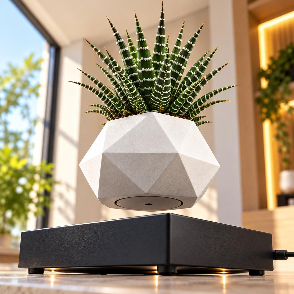 Magnetic levitation flower pot make a difference in your environment