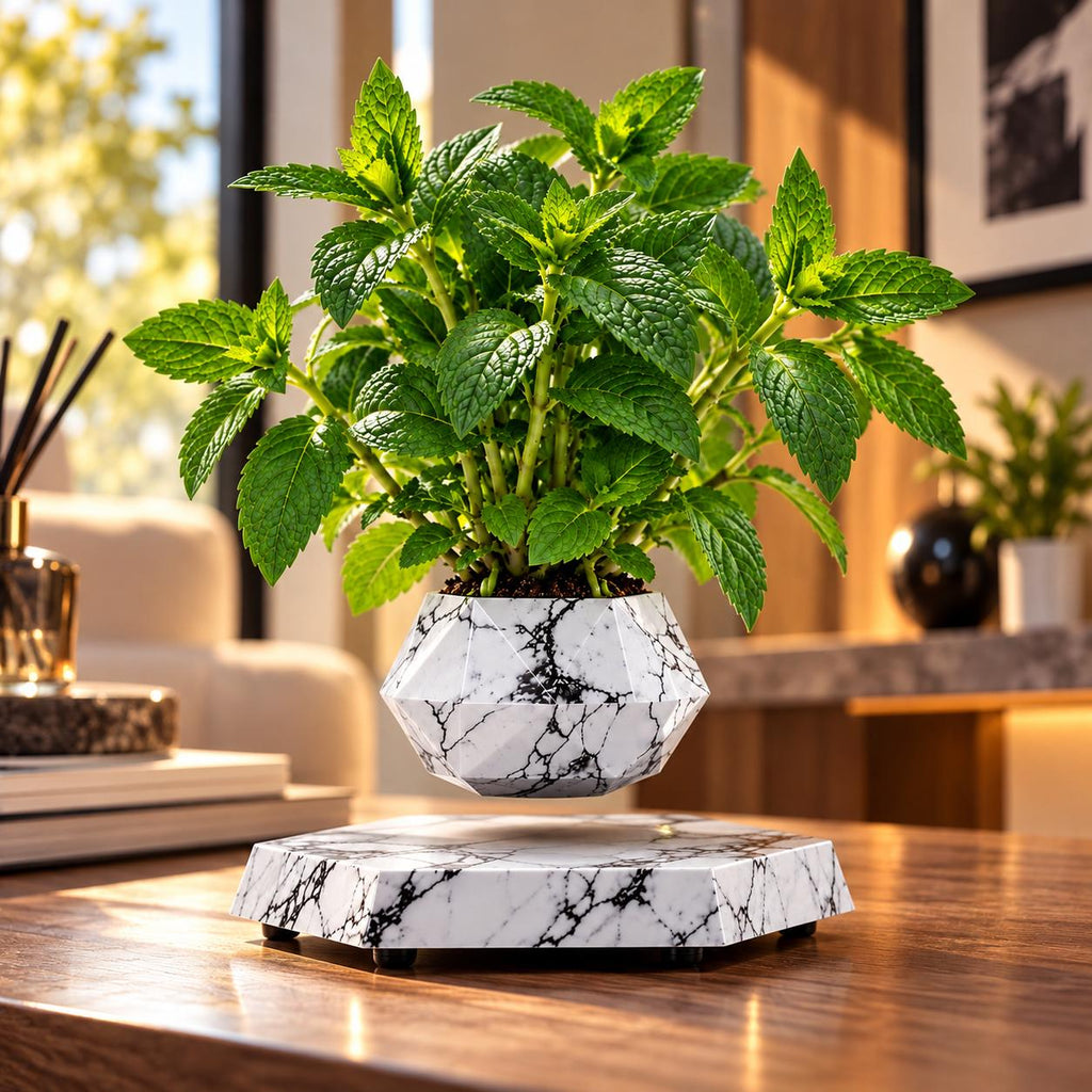Magnetic levitation flower pot make a difference in your environment